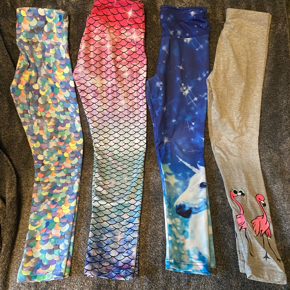 Justice 4 piece bundle of 4 leggings